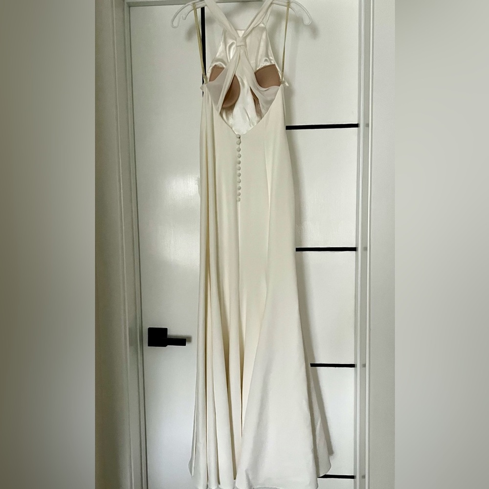 Jenny Yoo "Shipley" Halter Wedding Gown - Size 2 (Professionally Cleaned!) - Picture 2 of 6